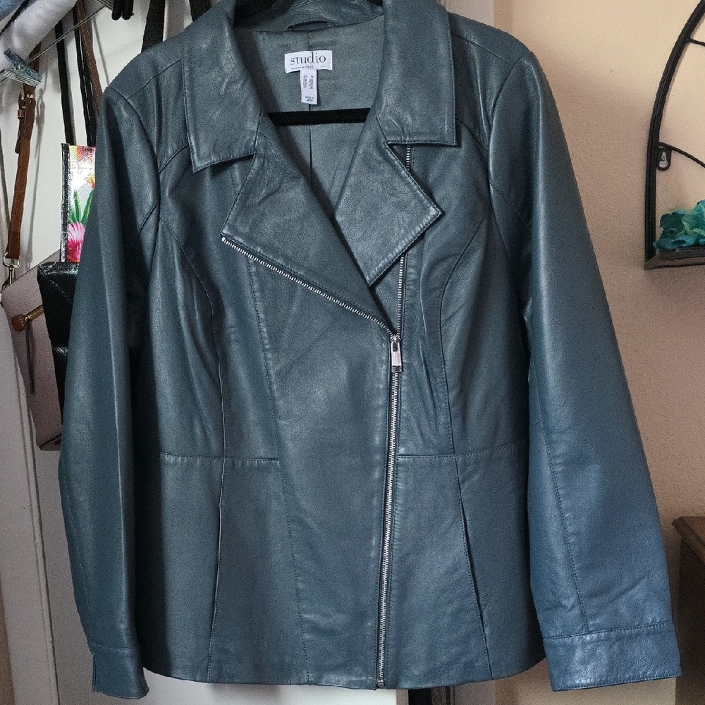 D&co Lamb Leather Moto Jacket